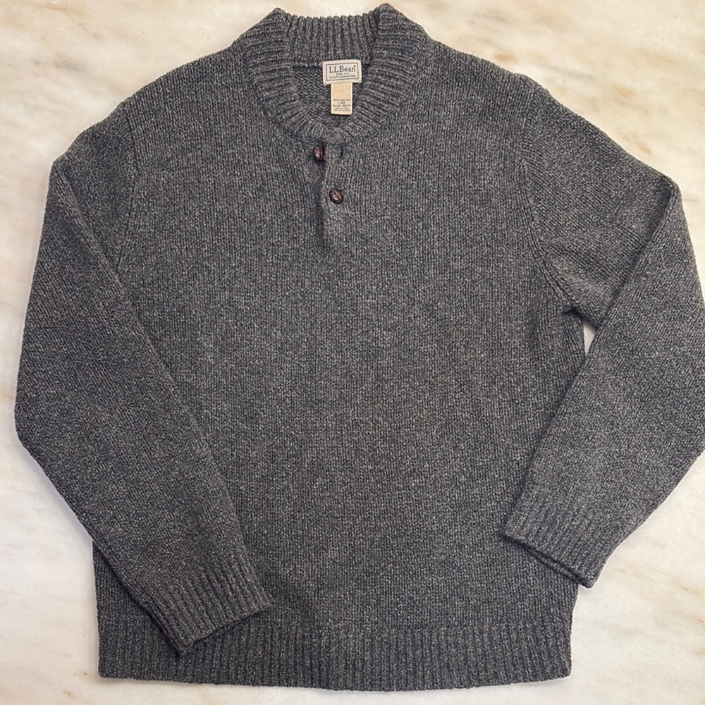L.L. Bean Gray Knit Sweater